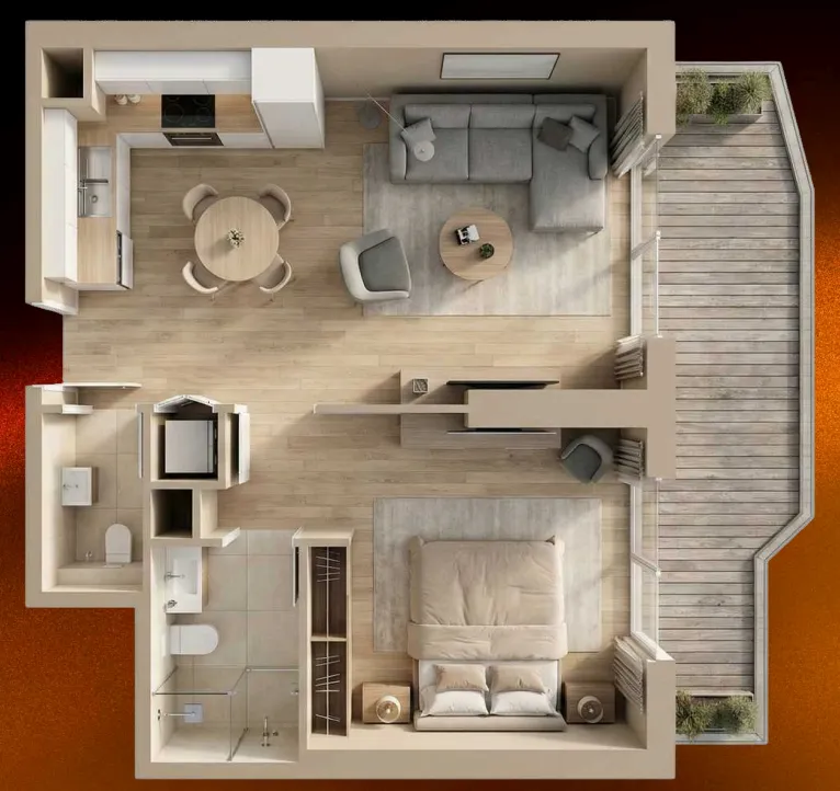 Deniz Properties 09 Life Residences floor plan