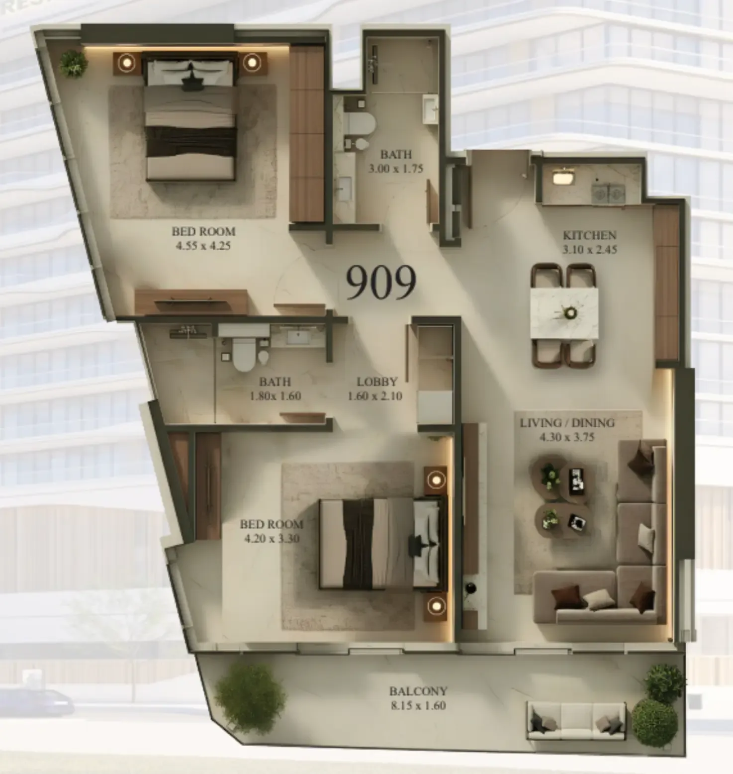 Deniz Properties 09 Life Residences floor plan