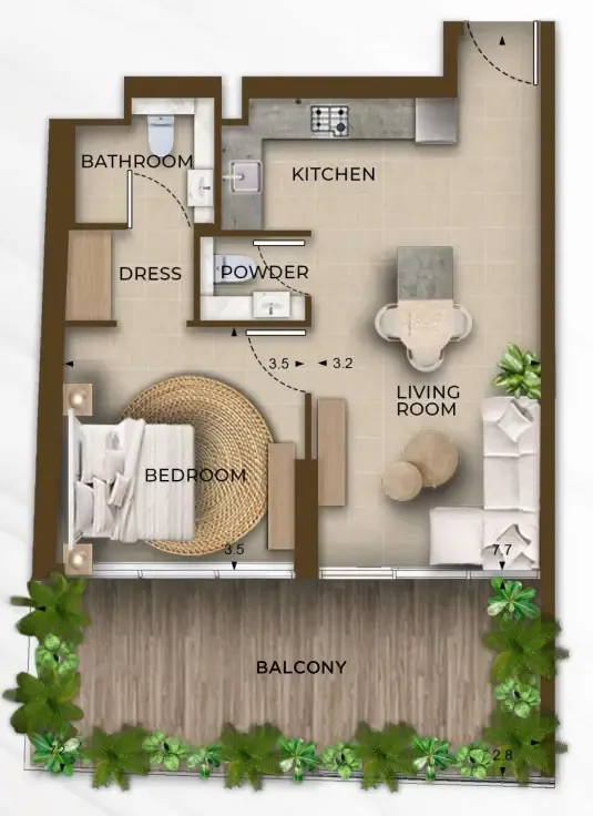 Kamdar Developments 105 Residences by Kamdar floor plan