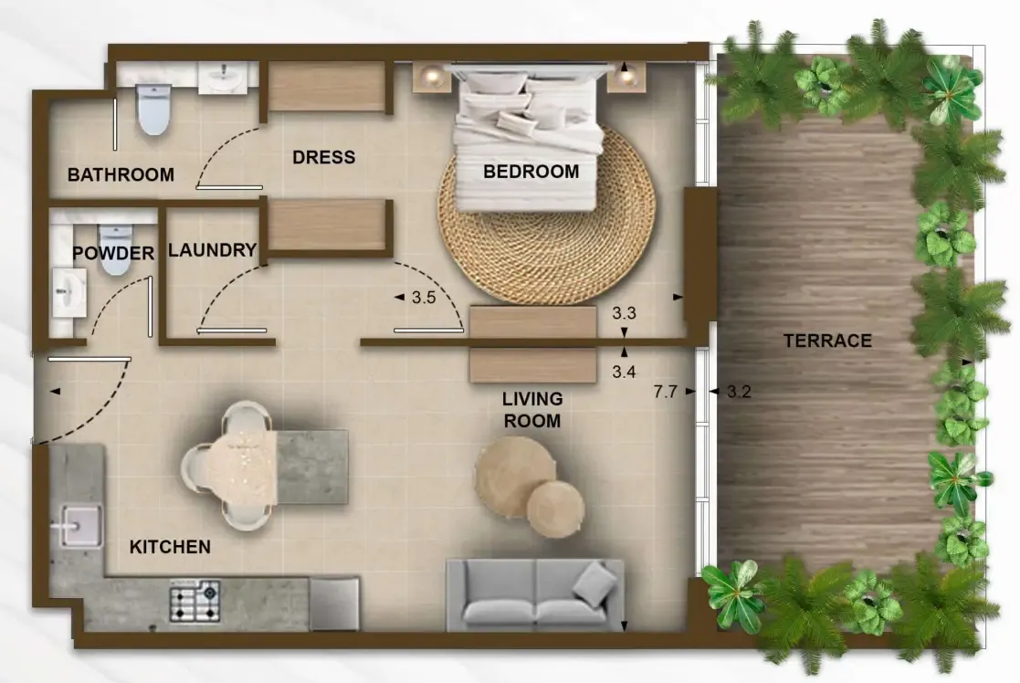 Kamdar Developments 105 Residences by Kamdar floor plan