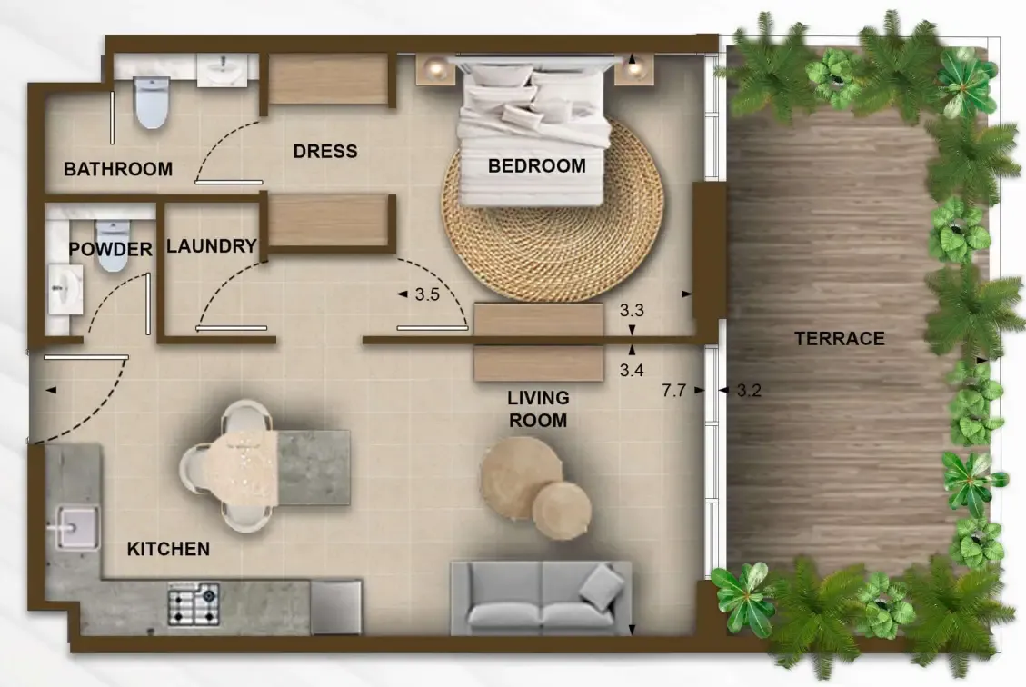 Kamdar Developments 105 Residences by Kamdar floor plan