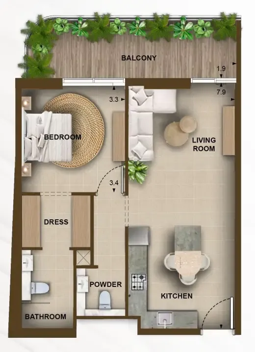 Kamdar Developments 105 Residences by Kamdar floor plan