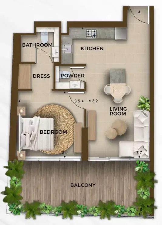 Kamdar Developments 105 Residences by Kamdar floor plan