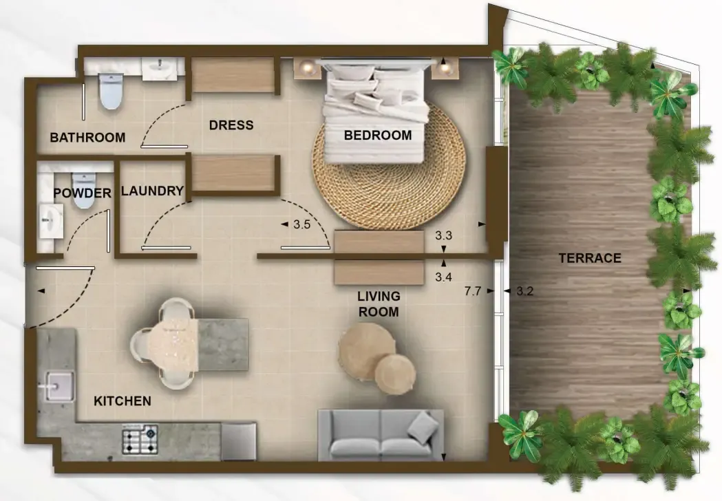 Kamdar Developments 105 Residences by Kamdar floor plan