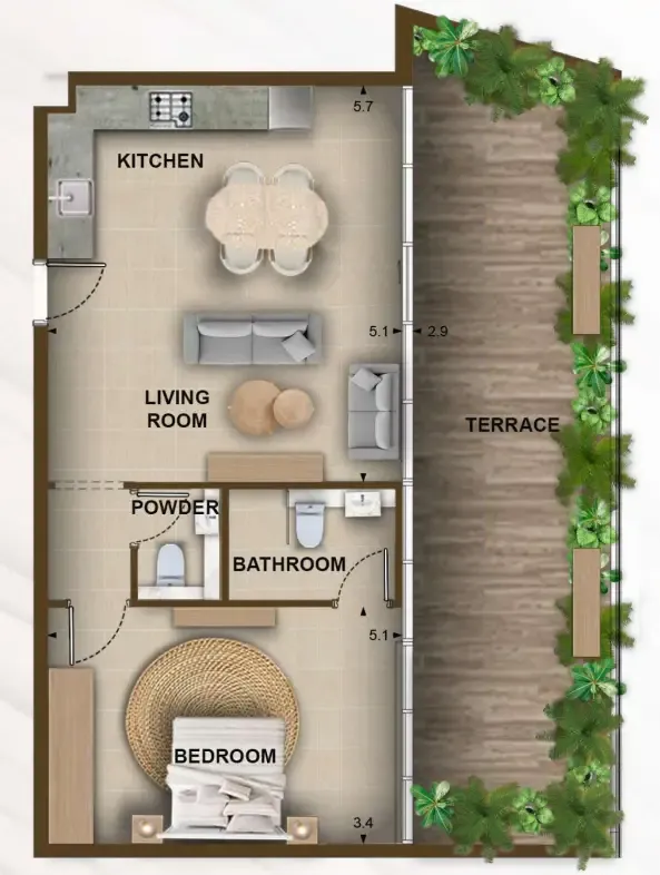 Kamdar Developments 105 Residences by Kamdar floor plan
