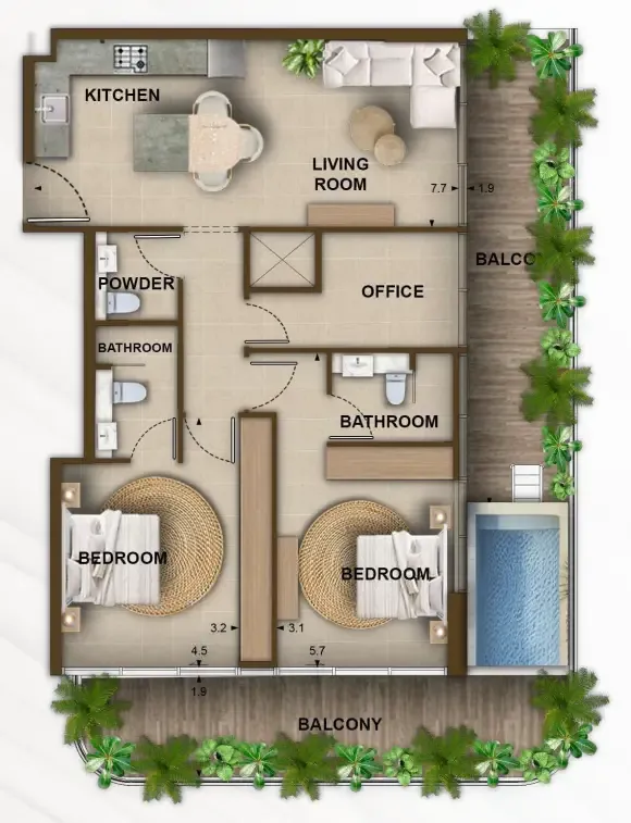 Kamdar Developments 105 Residences by Kamdar floor plan