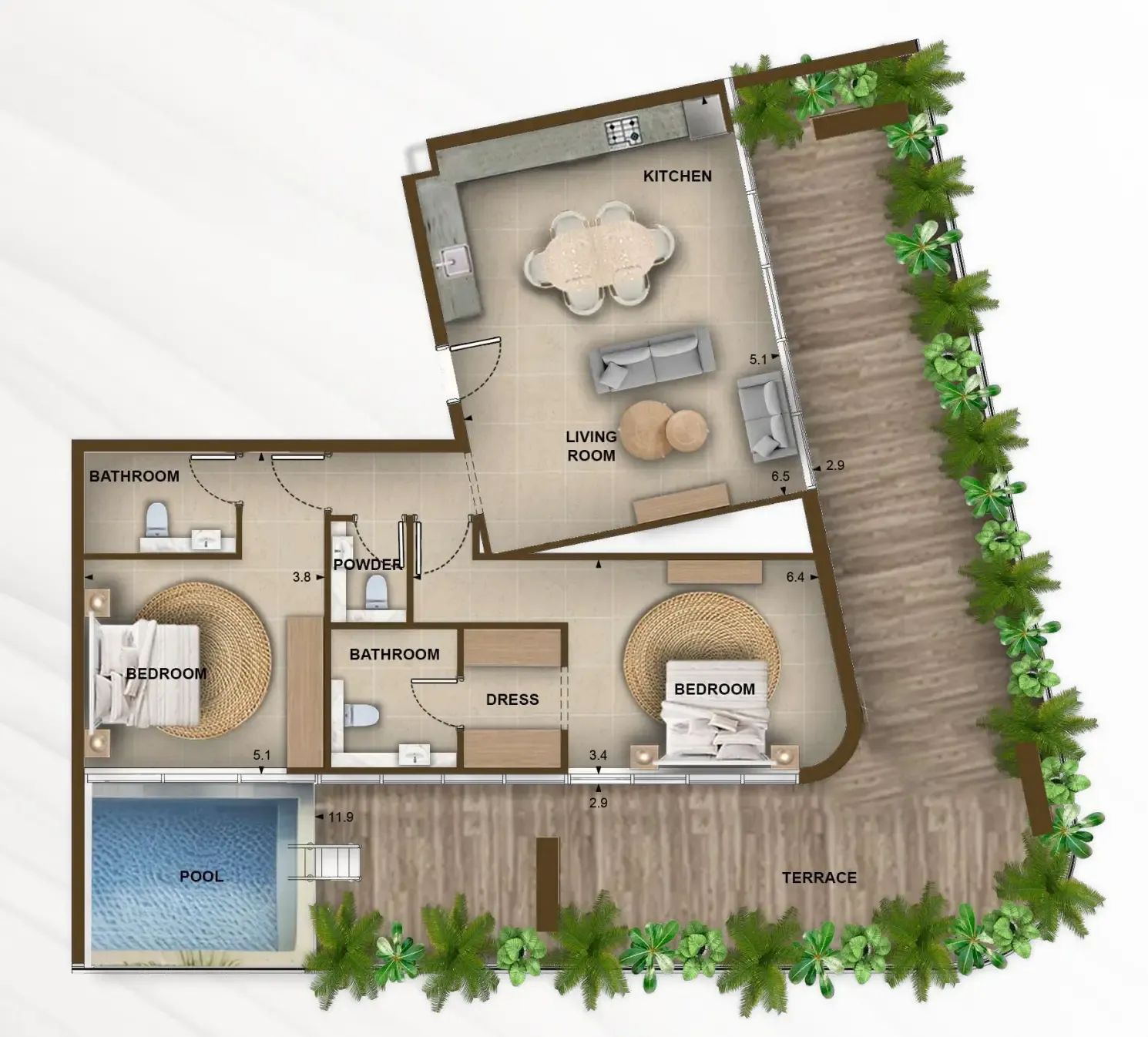 Kamdar Developments 105 Residences by Kamdar floor plan