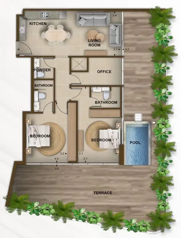 Kamdar Developments 105 Residences by Kamdar floor plan