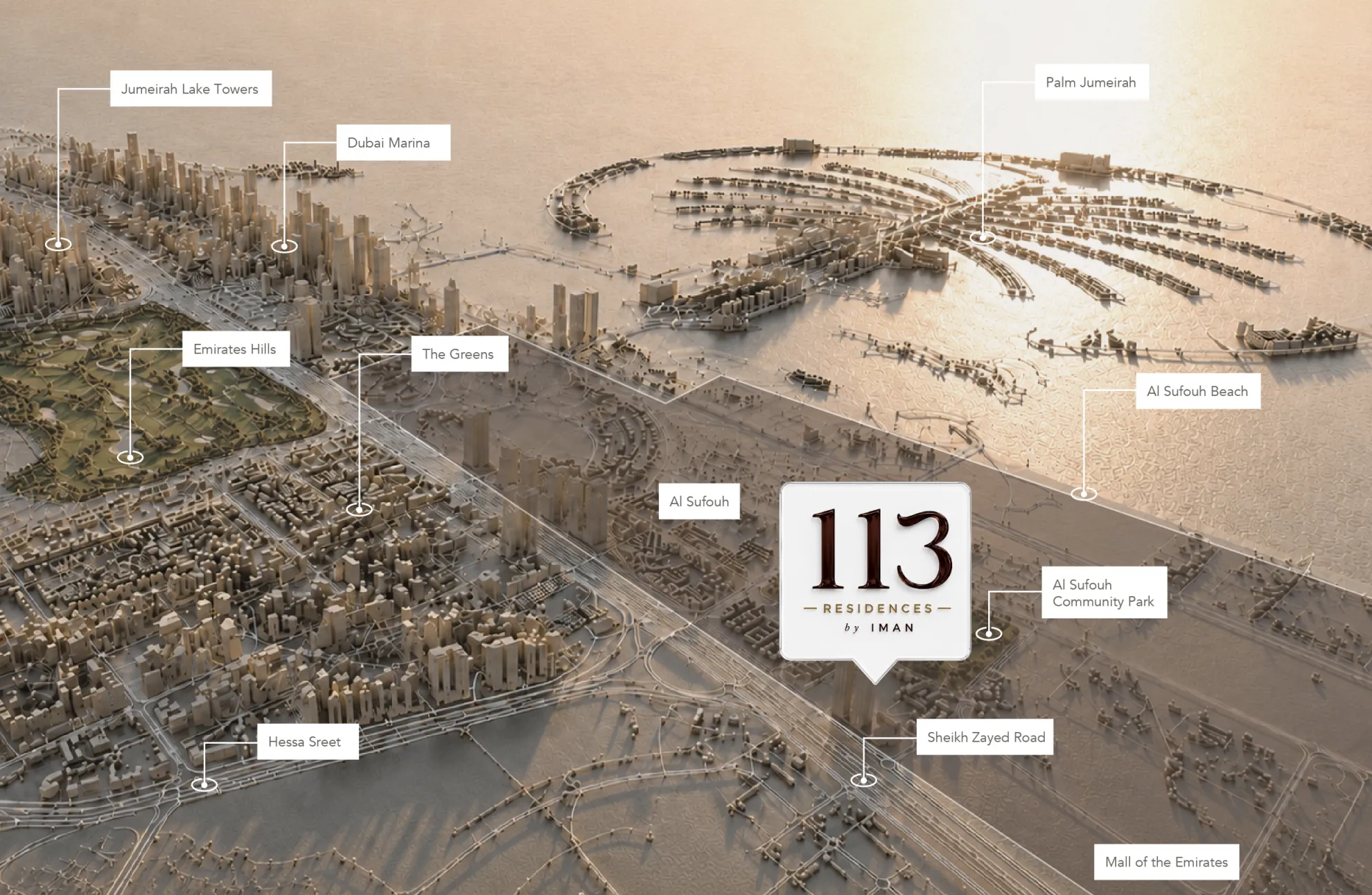 Iman Developers 113 Residences by Iman master plan