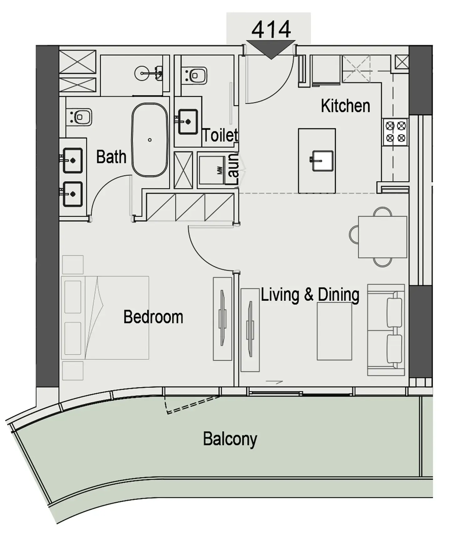 Iman Developers 15 Cascade Featured by Versace Ceramics floor plan
