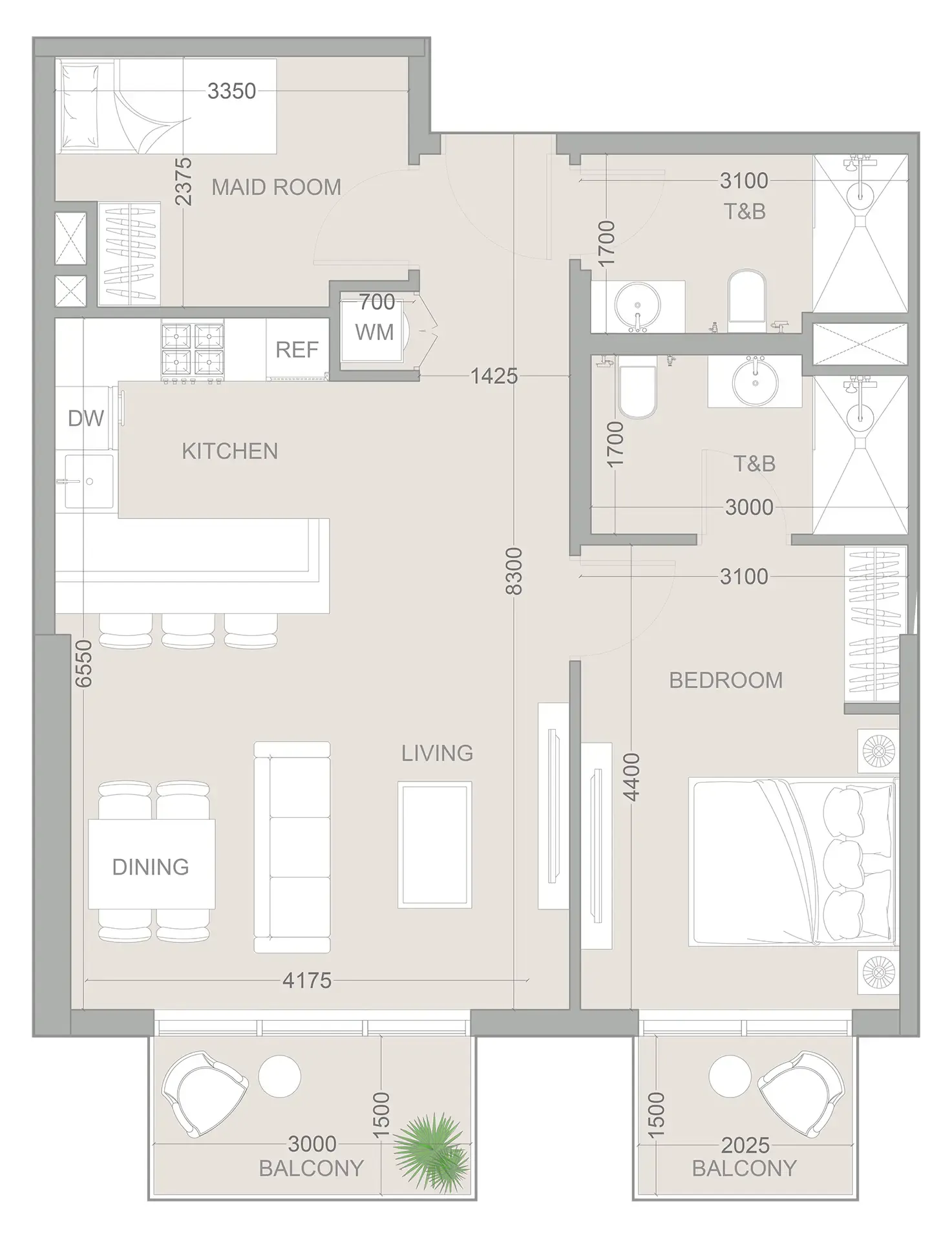Object 1 1WOOD Residence 2 floor plan