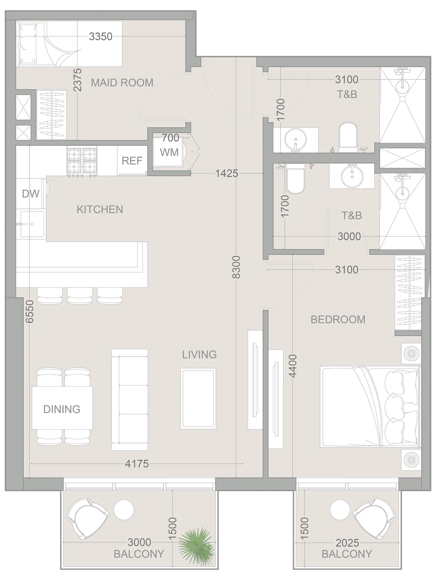 Object 1 1WOOD Residence 2 floor plan