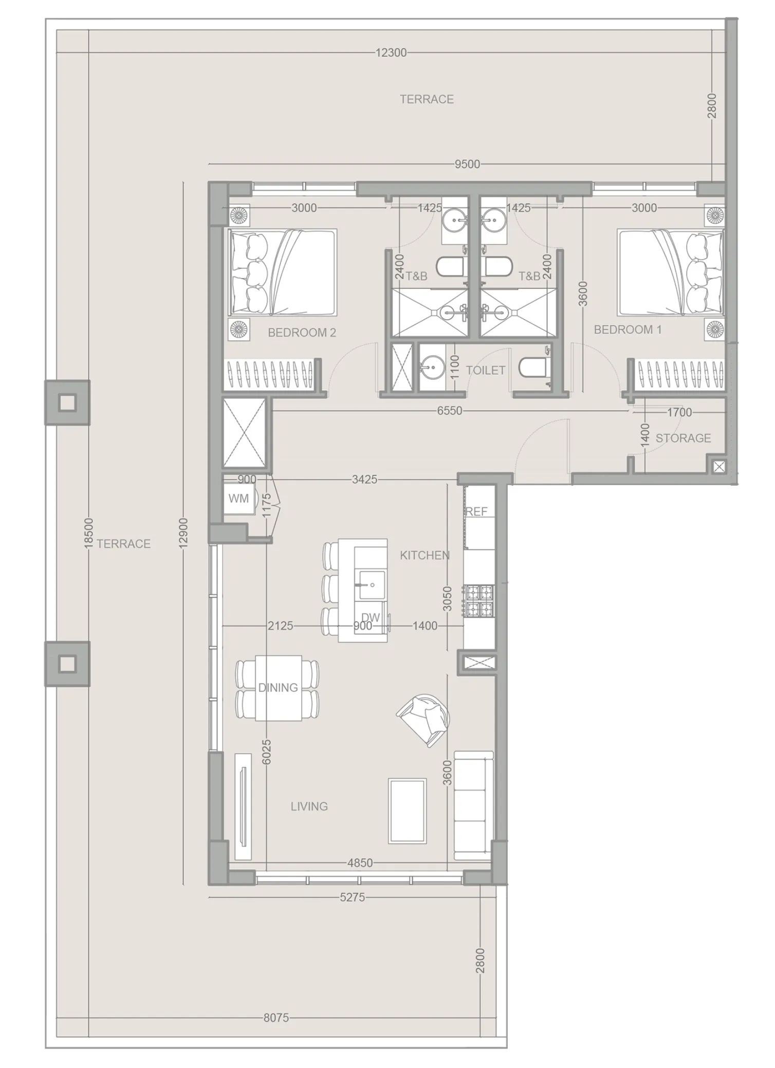 Object 1 1WOOD Residence 2 floor plan
