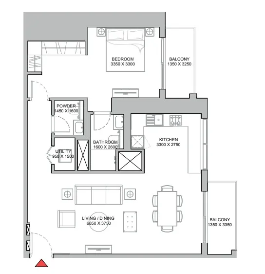 Sobha 320 Riverside Crescent floor plan