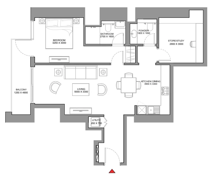 Sobha 330 Riverside Crescent floor plan