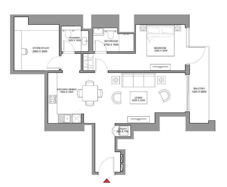 Sobha 330 Riverside Crescent floor plan