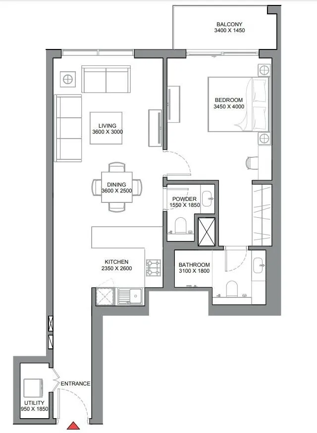 Sobha 330 Riverside Crescent floor plan