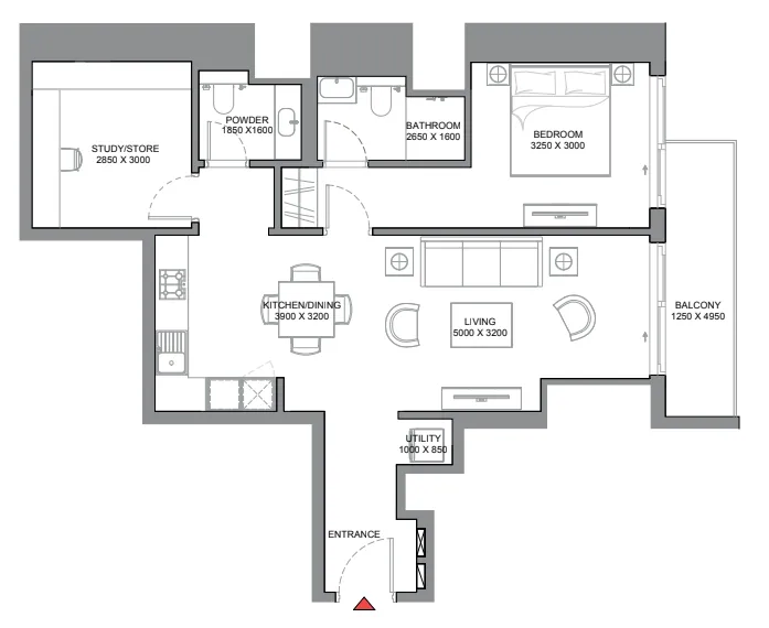 Sobha 340 Riverside Crescent floor plan