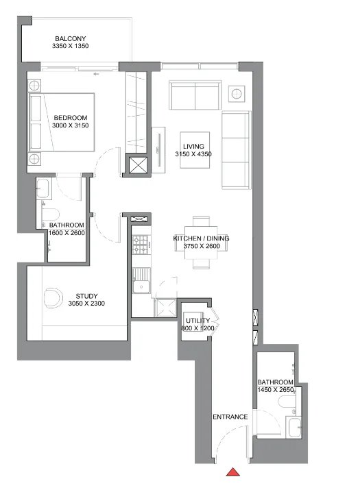 Sobha 350 Riverside Crescent floor plan