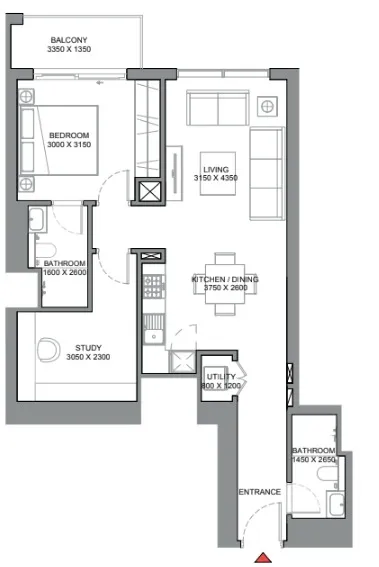 Sobha 350 Riverside Crescent floor plan