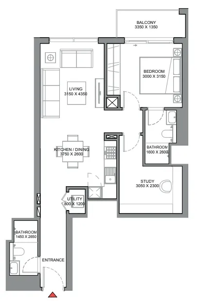 Sobha 350 Riverside Crescent floor plan