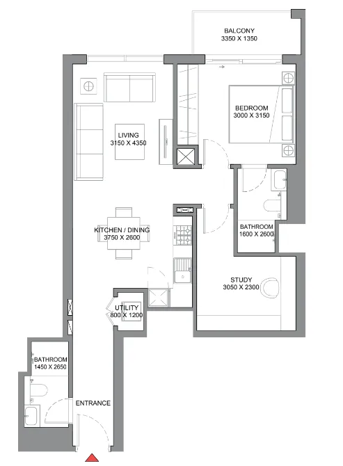 Sobha 350 Riverside Crescent floor plan