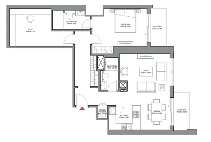 Sobha 350 Riverside Crescent floor plan