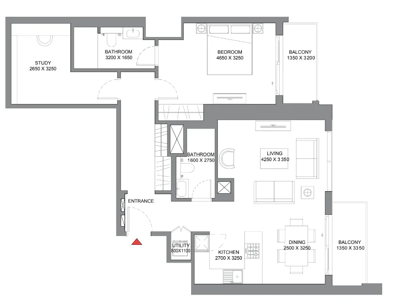 Sobha 350 Riverside Crescent floor plan
