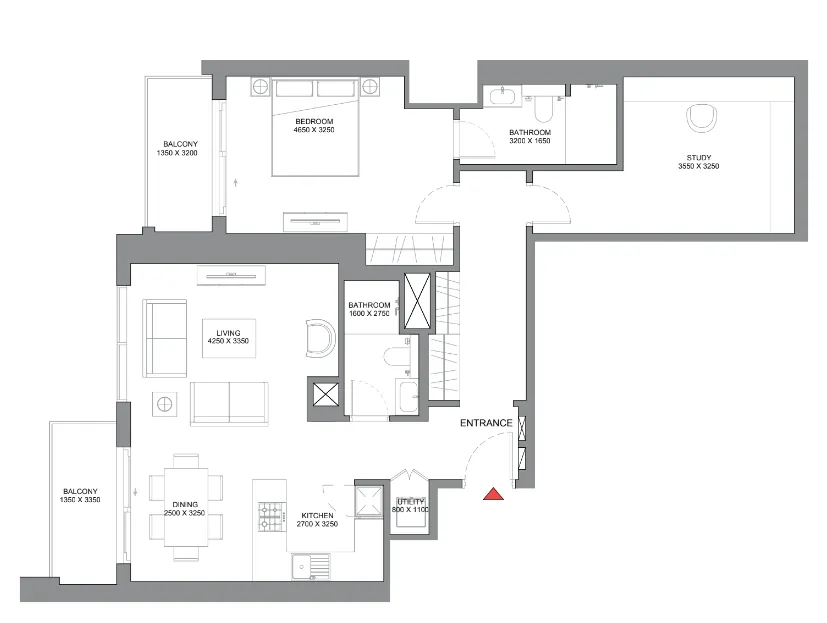 Sobha 350 Riverside Crescent floor plan