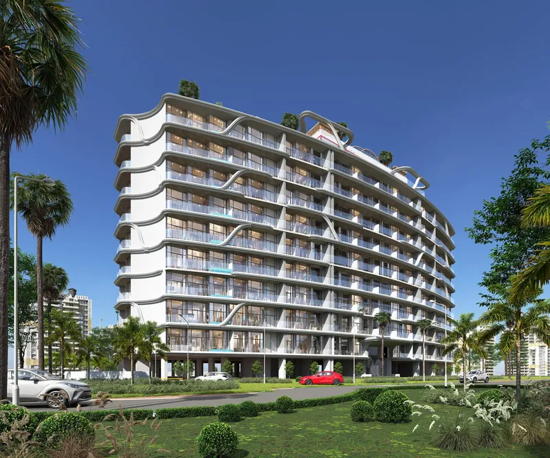 Exterior at 48 Parkside in Arjan Dubai