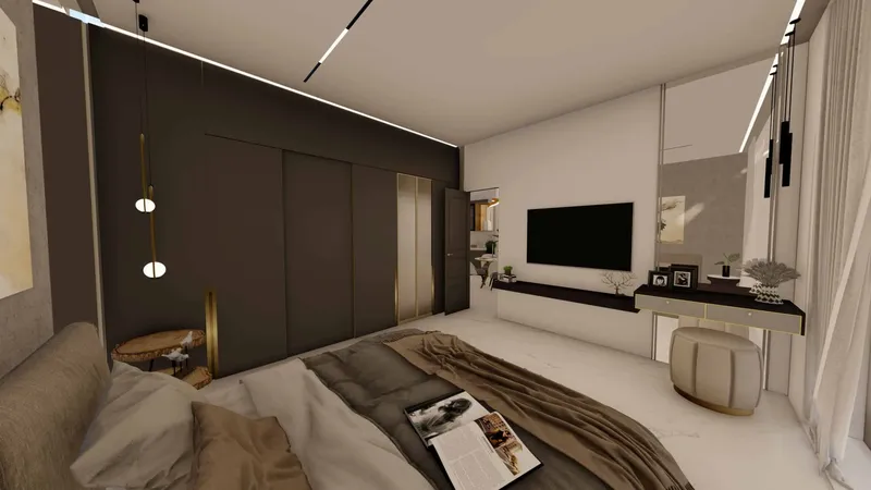 Interior at 48 Parkside in Arjan Dubai