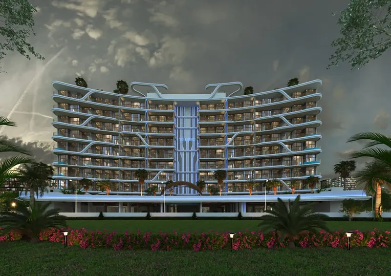 Exterior at 48 Parkside in Arjan Dubai