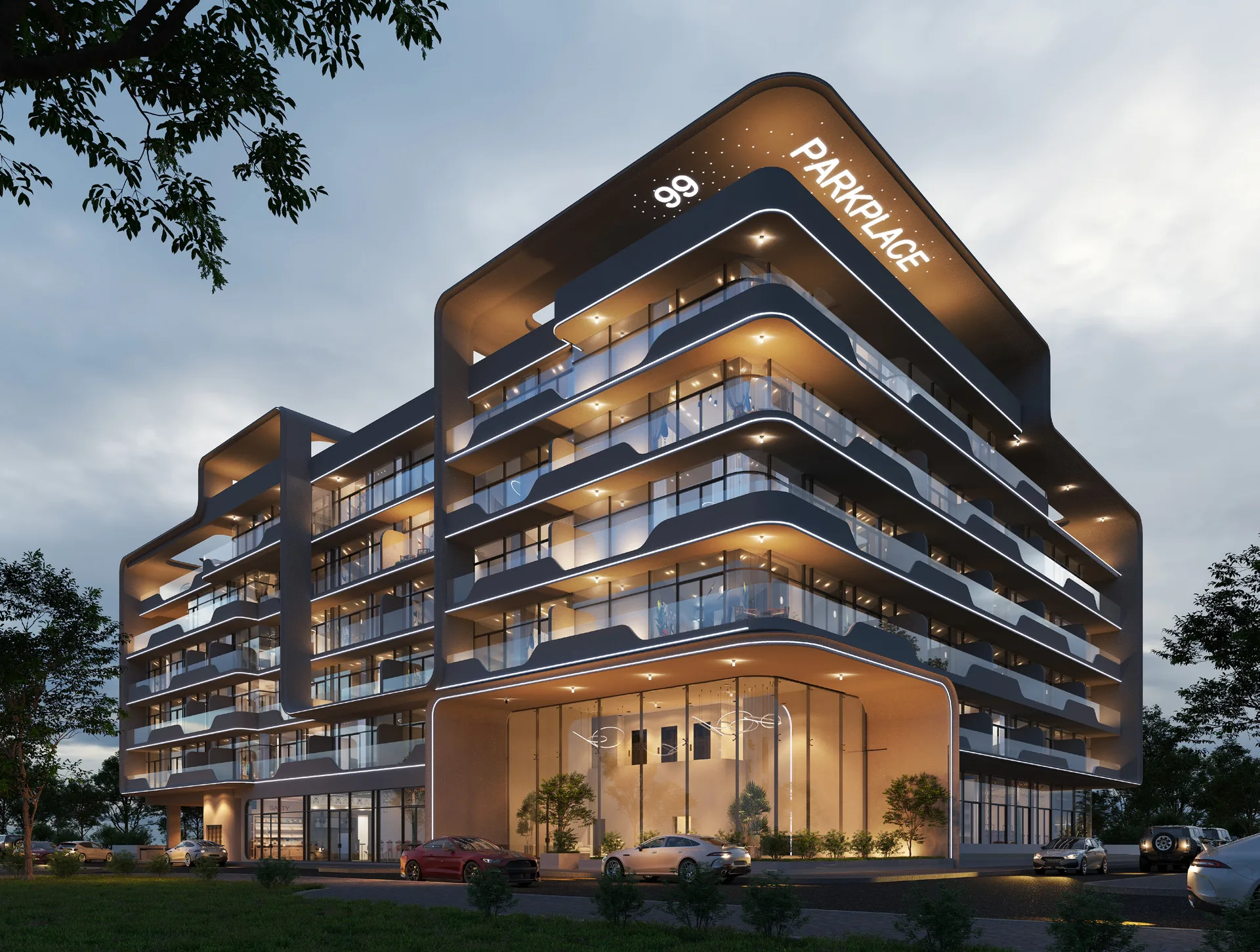 Exterior at 99 Parkplace in JVC (Jumeirah Village Circle) Dubai