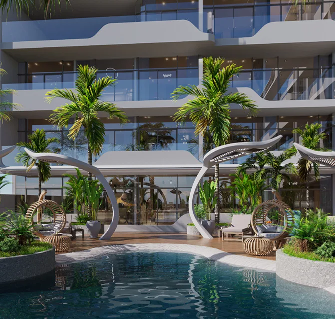 Exterior at 99 Parkplace in JVC (Jumeirah Village Circle) Dubai