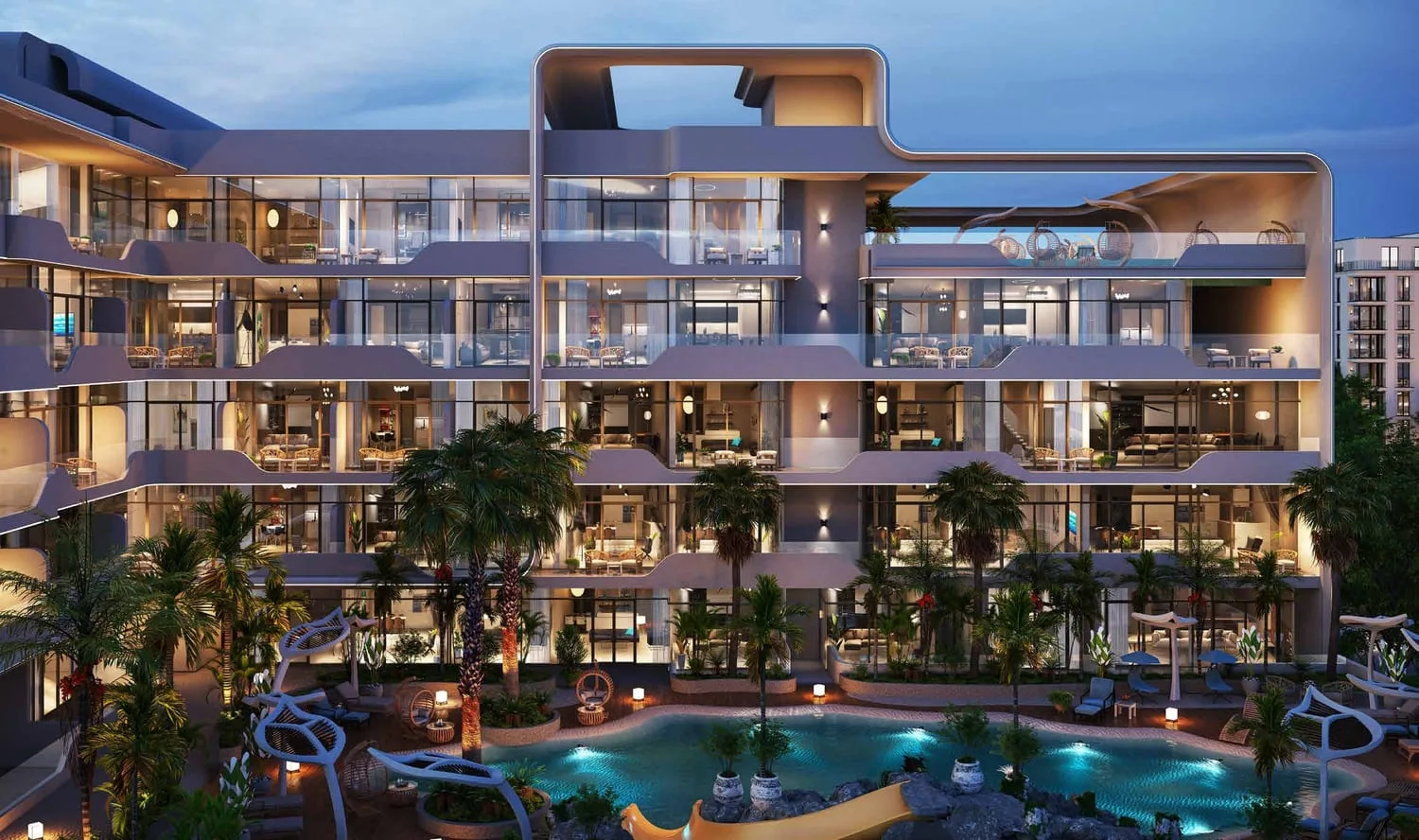 Exterior at 99 Parkplace in JVC (Jumeirah Village Circle) Dubai
