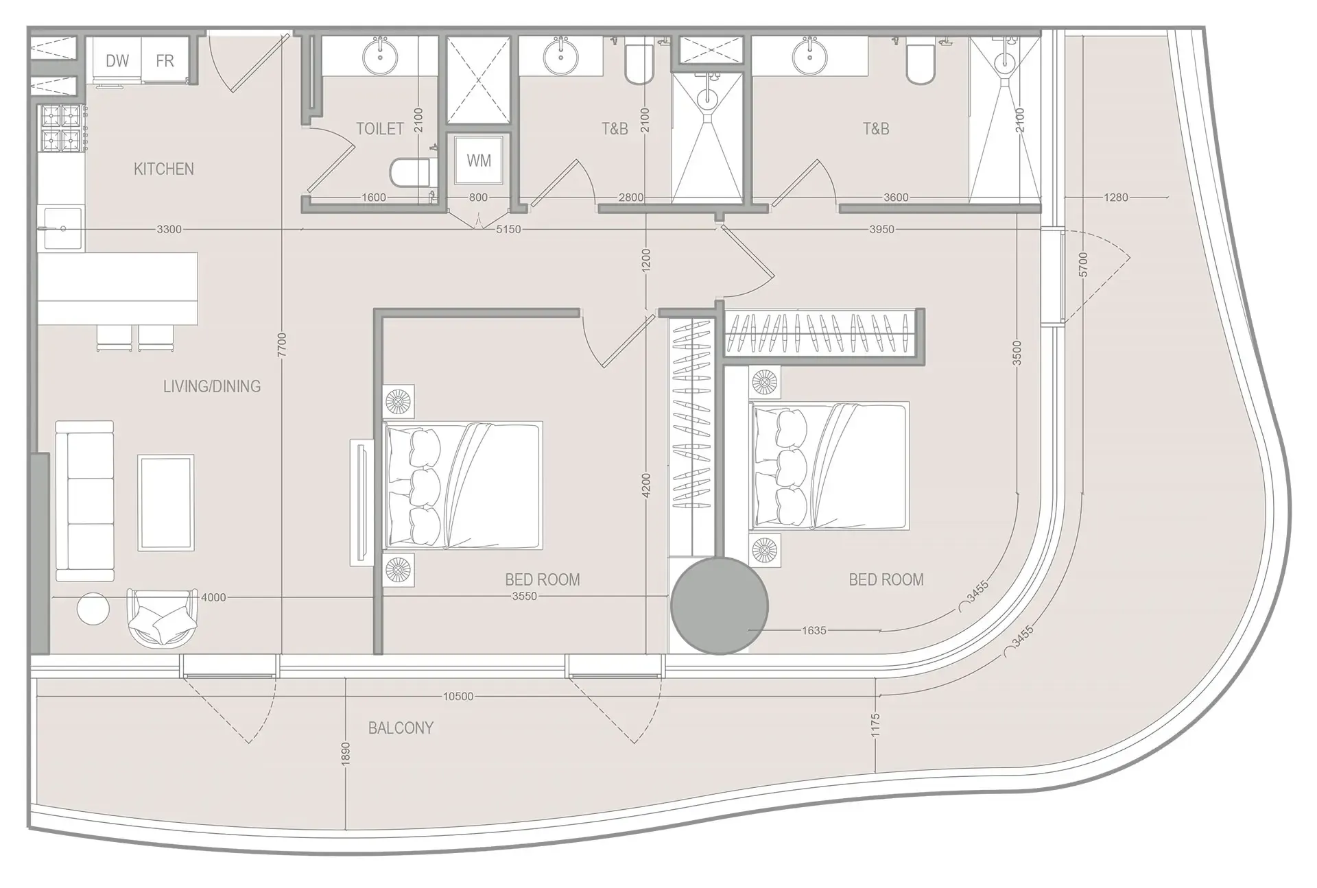 Object 1 A1LA Residence floor plan