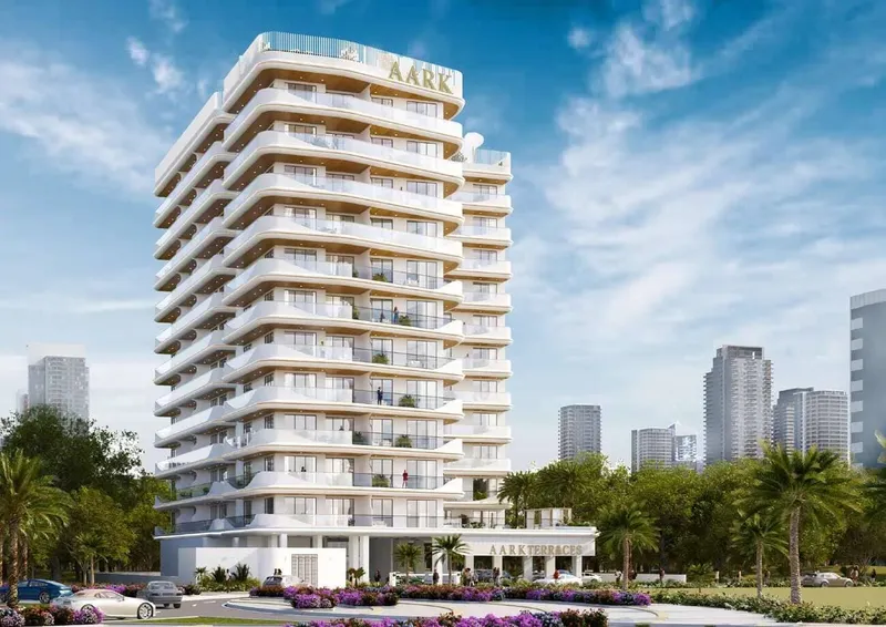 Exterior at Aark Terraces in Dubailand Residence Complex Dubai