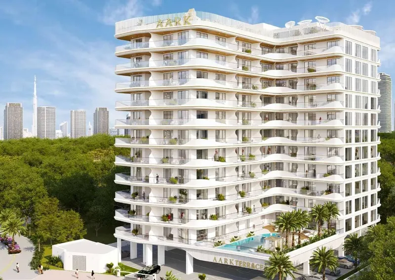 Exterior at Aark Terraces in Dubailand Residence Complex Dubai