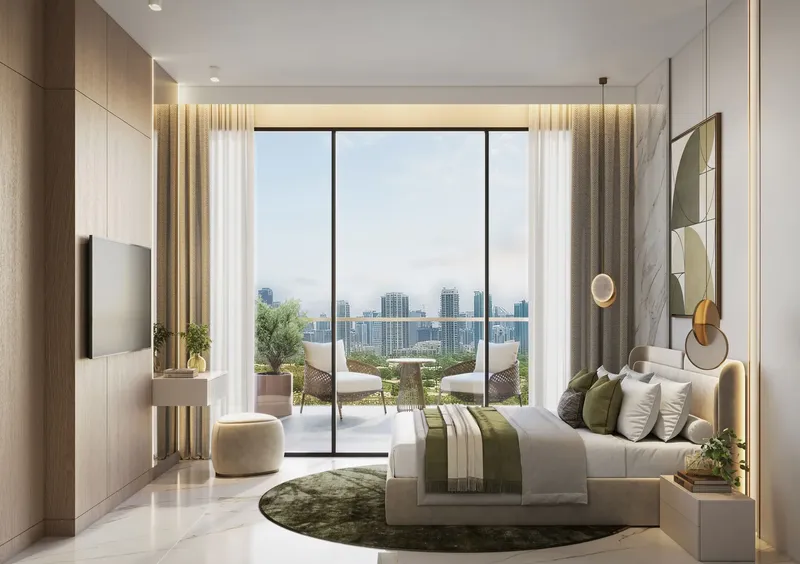 Interior at Aark Terraces in Dubailand Residence Complex Dubai