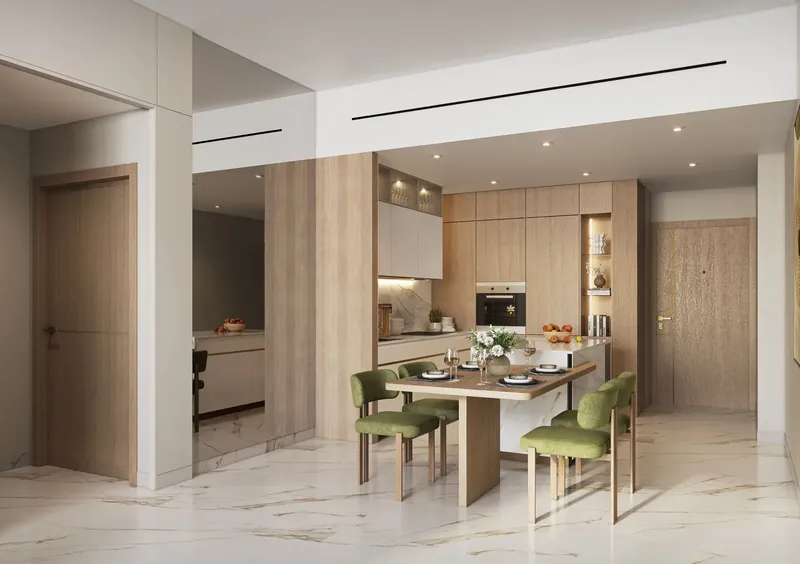 Interior at Aark Terraces in Dubailand Residence Complex Dubai