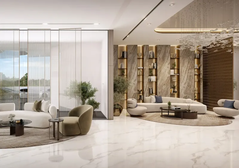 Interior at Aark Terraces in Dubailand Residence Complex Dubai