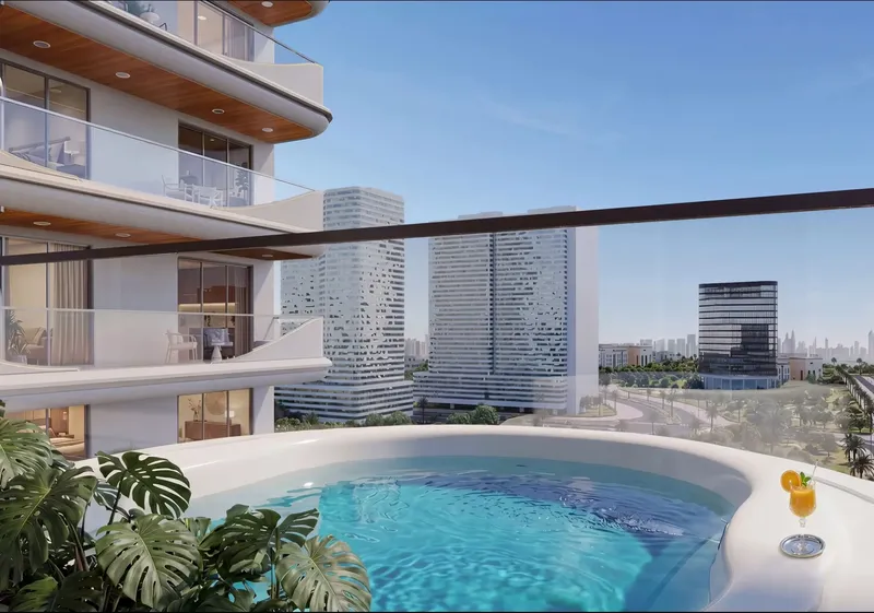 Interior at Aark Terraces in Dubailand Residence Complex Dubai