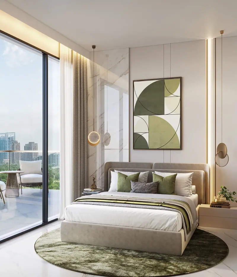 Interior at Aark Terraces in Dubailand Residence Complex Dubai