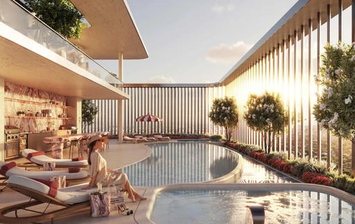 Adult Social Pool & Jacuzzis amenity image at Isla Private Residences