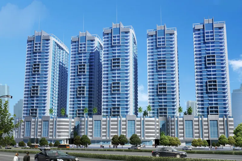 Exterior at Ajman Creek Towers in Ajman