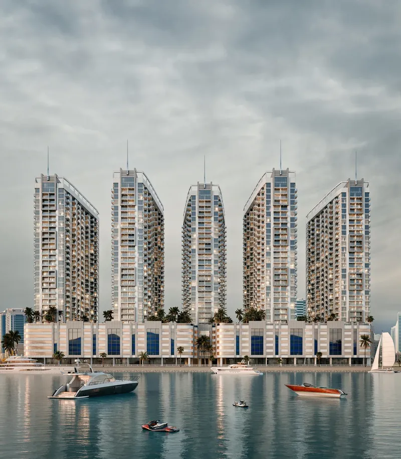 Exterior at Ajman Creek Towers in Ajman