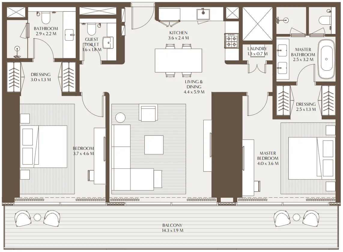 Arada Akala Residences floor plan