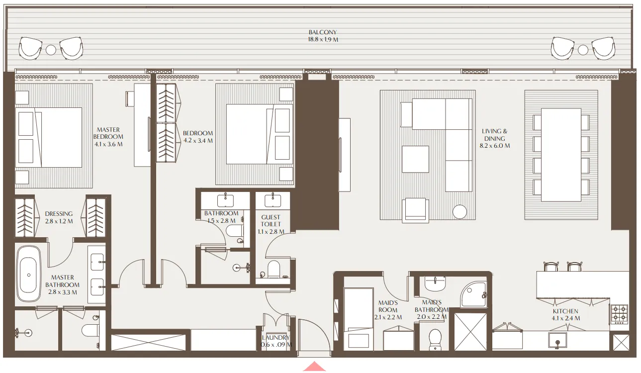 Arada Akala Residences floor plan