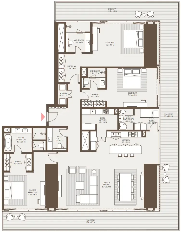 Arada Akala Residences floor plan