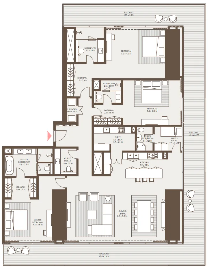 Arada Akala Residences floor plan